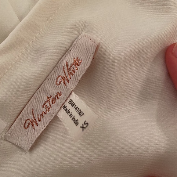 White crop top with front/back cut outs - Picture 2 of 3